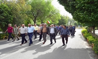 پیاده روی عمومی همکاران سازمان پژوهش‌های علمی و صنعتی ایران به مناسبت دهه کرامت