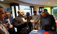 بازدید نمایندگان استان تهران، معاون فناوری و نوآوری وزارت علوم، تحقیقات و فناوری از غرفه پژوهشکده مطالعات فناوری‌های نوین در سازمان