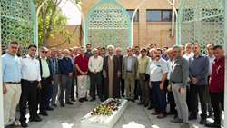 گرامی‌داشت سومین سالگرد تدفین شهید گمنام در سازمان پژوهش‌های علمی و صنعتی ایران